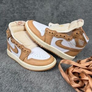 Jordan 1 Retro High OG Size 11C TD Praline/White-Sail FN6621-201 PS Toddler